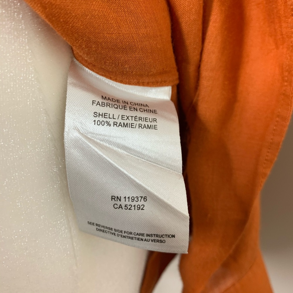 Theory Simaya Sunny Button Down Blouse Size Large - image 7